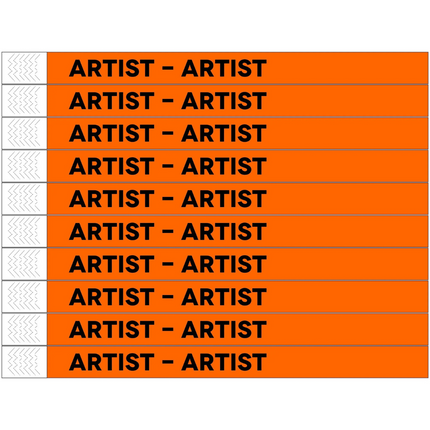 Artist Tyrex wristbands - 100 pcs