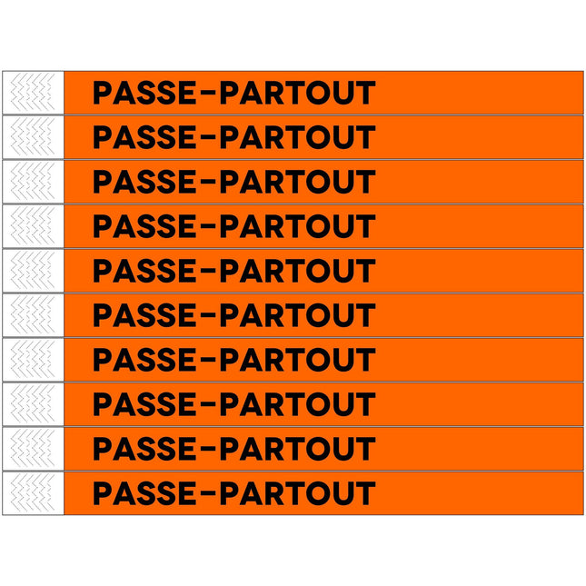 Passe-Partout Tyrex wristbands - 100 pcs