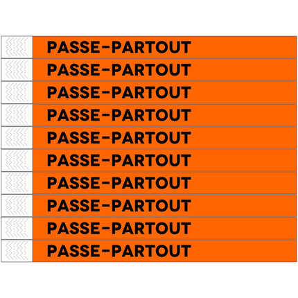 Passe-Partout Tyrex wristbands - 100 pcs