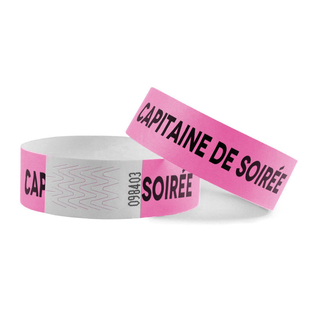 Capitaine de soirée Tyrex wristbands - 100 pcs
