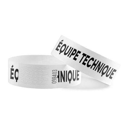 Equipe technique Tyrex wristbands - 100 pcs