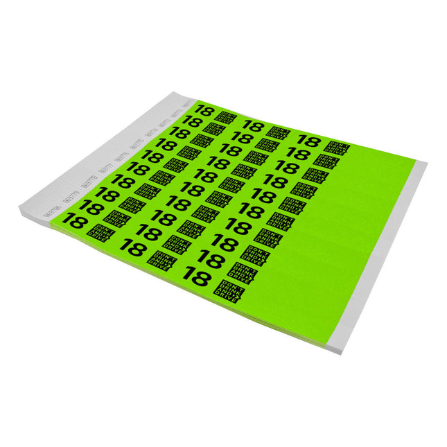 18+ Don't drink and drive Tyvek wristbands - 100 pcs