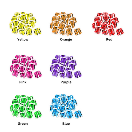 Plastic break-off tokens - 1000 pcs