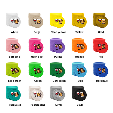 Beer and wine tokens Ø29mm – 100 pcs