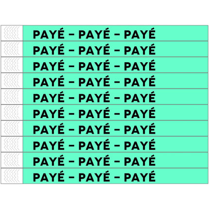 Payé Tyrex wristbands - 100 pcs