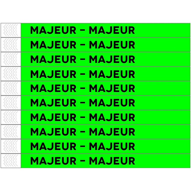 Majeur Tyrex wristbands - 100 pcs