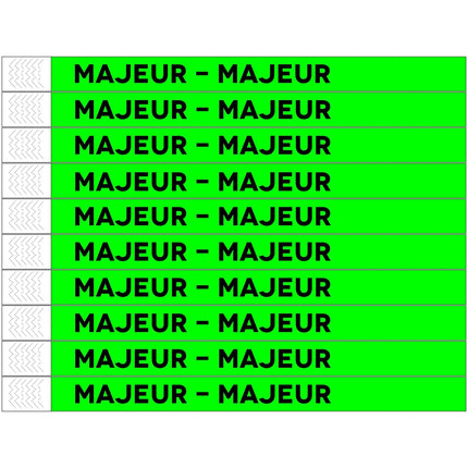 Majeur Tyrex wristbands - 100 pcs
