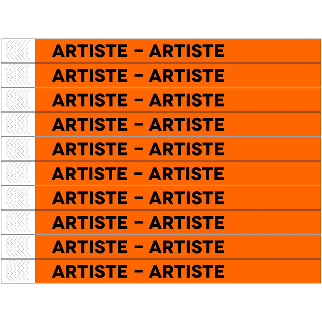 Artiste Tyrex wristbands - 100 pcs
