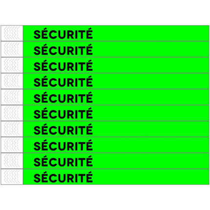 Securité Tyrex wristbands - 100 pcs