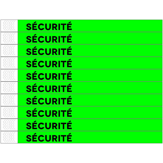 Securité Tyrex wristbands - 100 pcs