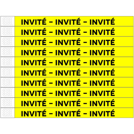 Invité Tyrex wristbands - 100 pcs