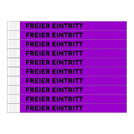 Freier eintritt Tyrex wristbands - 100 pcs