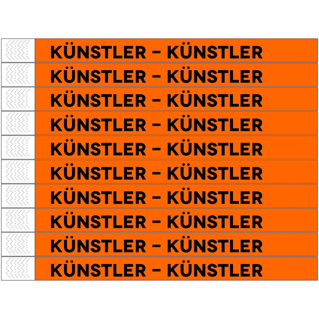 Künstler Tyrex wristbands - 100 pcs