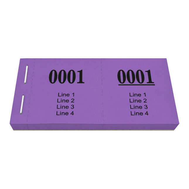 Custom raffle tickets - 1000 pcs