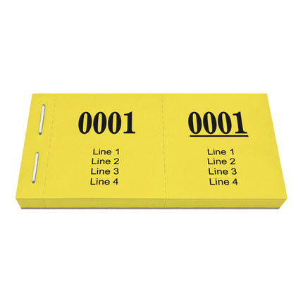 Custom raffle tickets - 1000 pcs