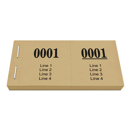 Custom raffle tickets - 1000 pcs