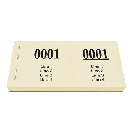 Custom raffle tickets - 1000 pcs