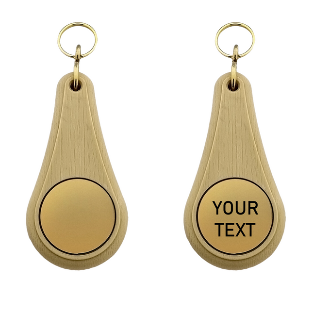 Wellness hotel keychain light brown – 1 pc