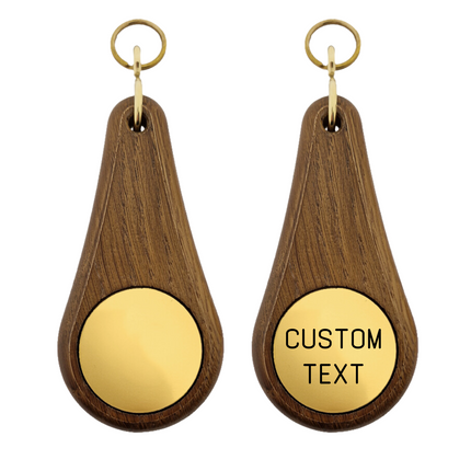 Oaky Drop dark brown hotel keychain – 1 pc