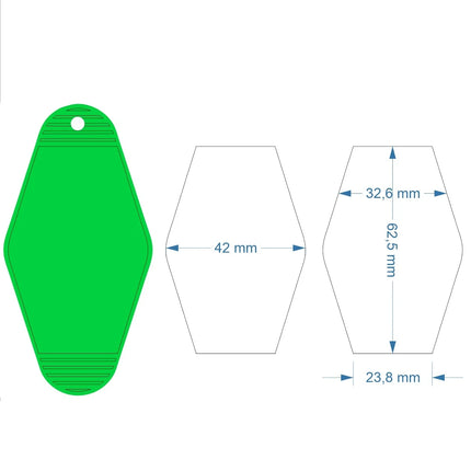 Hunter hotel keychain printed - 1 pc