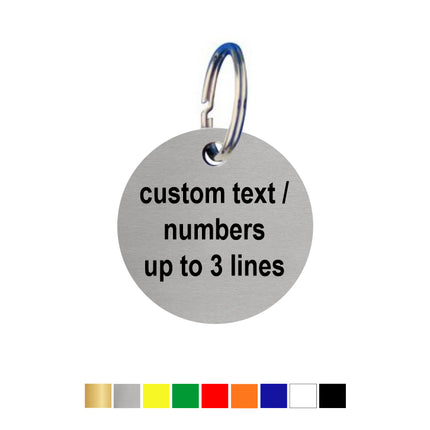 Acrylic key tags with 3 lines - 1 pc