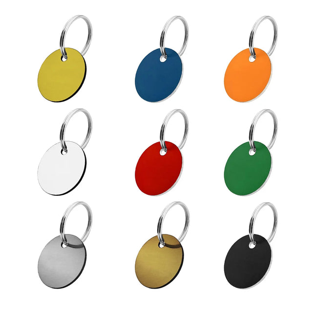 Acrylic key tags with number and text - 1 pc