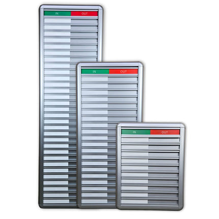 In-out board for 30 people