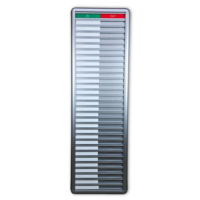 In-out board for 30 people