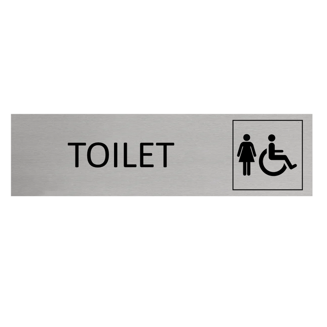 Women's toilet door sign 165x45mm - 1 pc