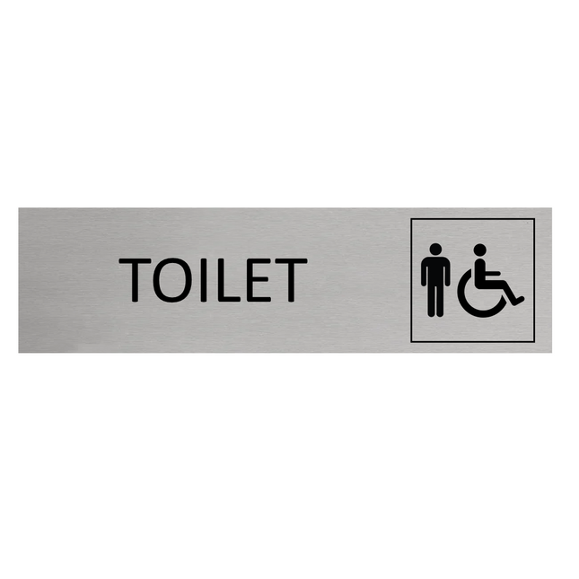 Men's toilet door sign 165x45mm - 1 pc