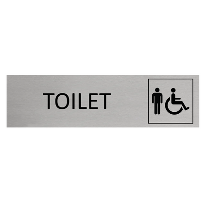 Men's toilet door sign 165x45mm - 1 pc