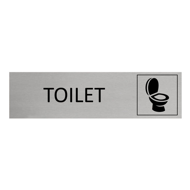 Toilet door sign 165x45mm - 1 pc
