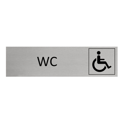 Accessible wc door sign 165x45mm - 1 pc