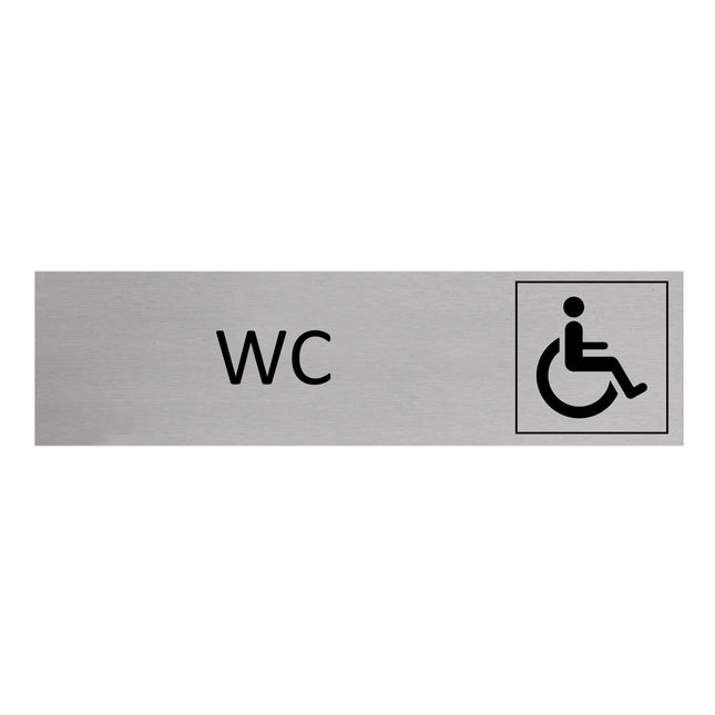 Accessible wc door sign 165x45mm - 1 pc
