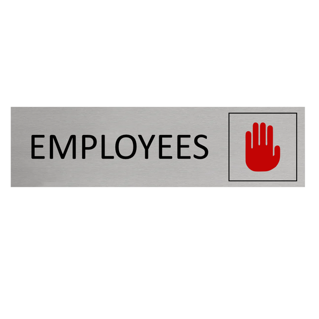 Employees door sign 165x45mm - 1 pc