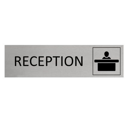 Reception door sign 165x45mm - 1 pc