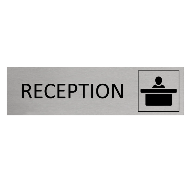 Reception door sign 165x45mm - 1 pc