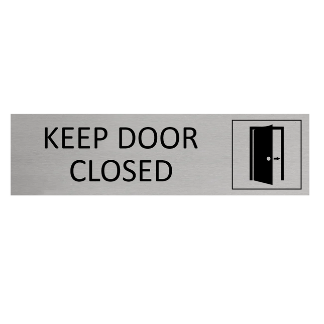 Keep door closed door sign 165x45mm - 1 pc