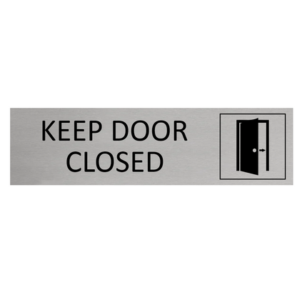 Keep door closed door sign 165x45mm - 1 pc