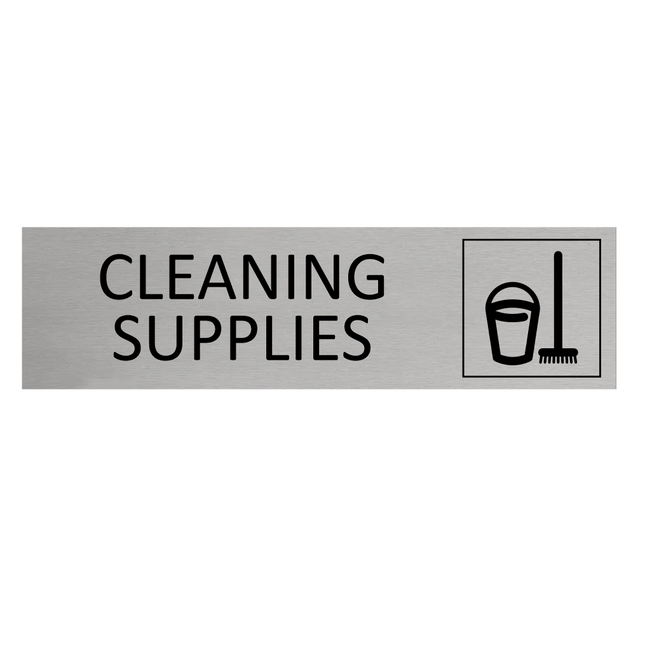 Cleaning supplies door sign 165x45mm - 1 pc
