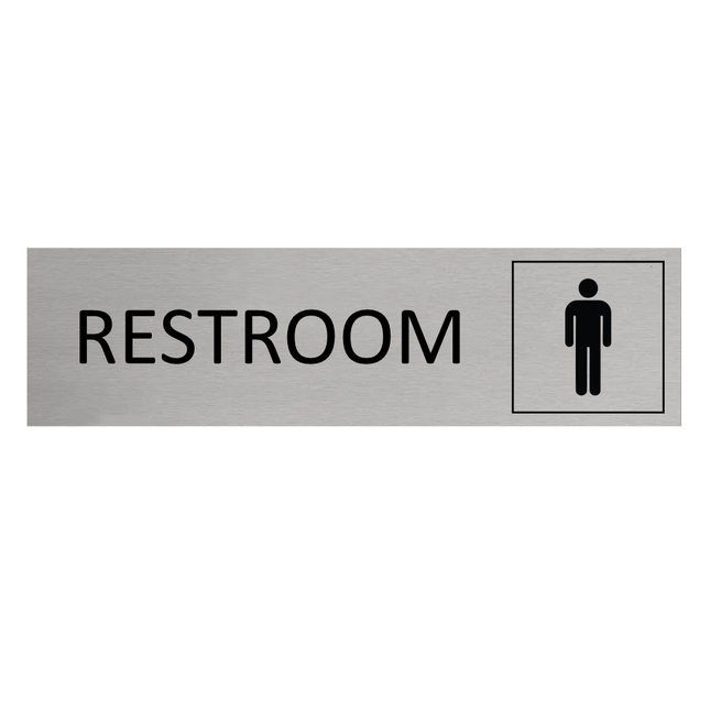 Men's restroom door sign 165x45mm - 1 pc