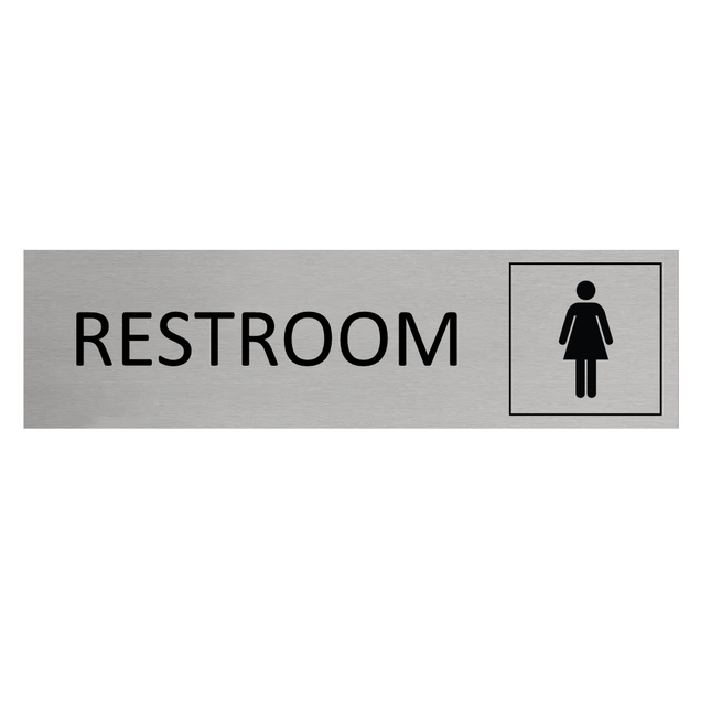 Women's restroom door sign 165x45mm - 1 pc