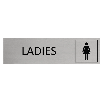 Ladies door sign 165x45mm - 1 pc