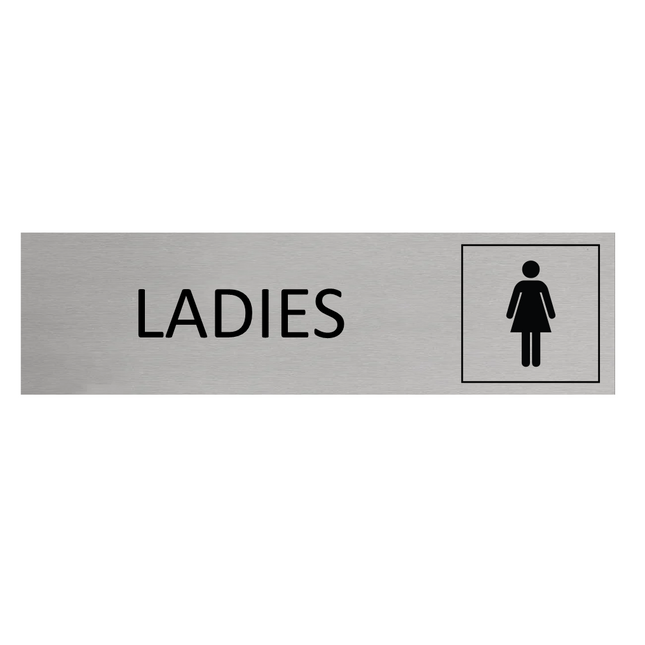 Ladies door sign 165x45mm - 1 pc