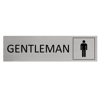Gentleman door sign 165x45mm - 1 pc