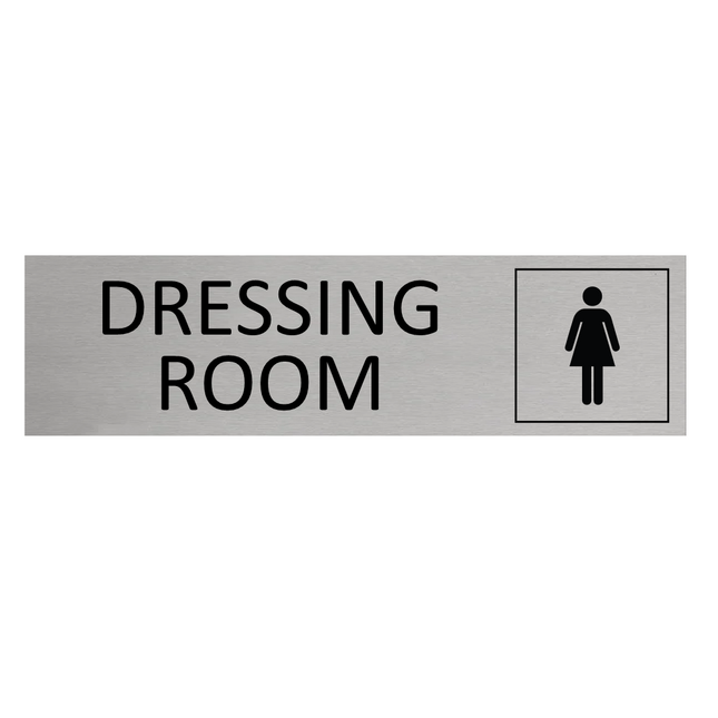 Women's dressing room door sign 165x45mm - 1 pc