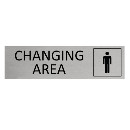 Men's changing area door sign 165x45mm - 1 pc