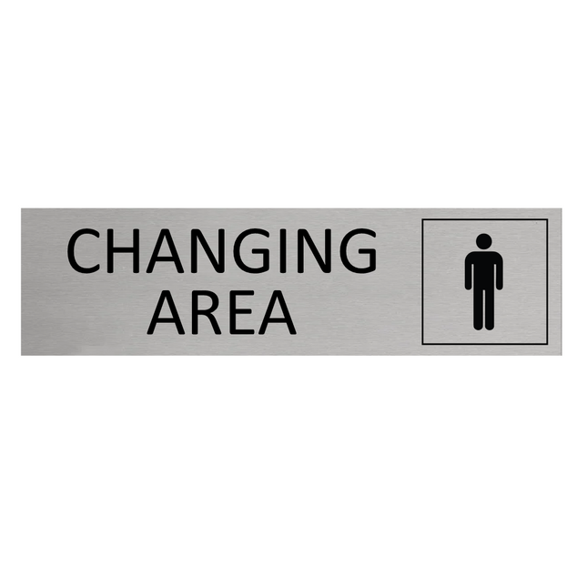 Men's changing area door sign 165x45mm - 1 pc