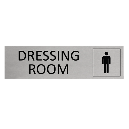Men's dressing room door sign 165x45mm - 1 pc