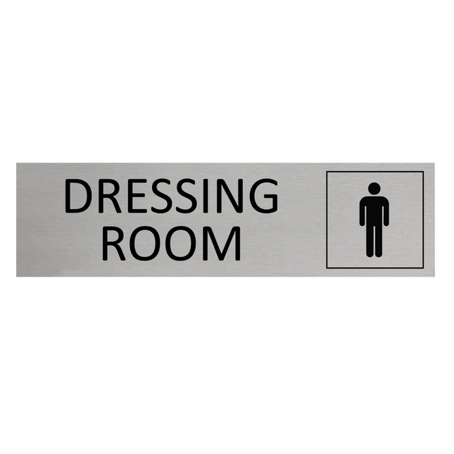 Men's dressing room door sign 165x45mm - 1 pc